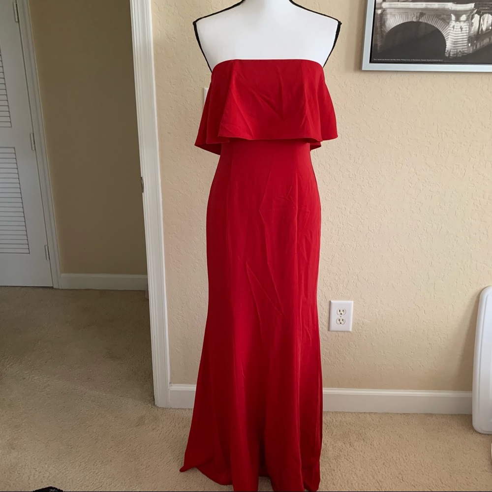 Lovers and friends blissful strapless dress red Small